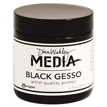 Ranger Dina Wakley Media Gesso 4oz Jar Black