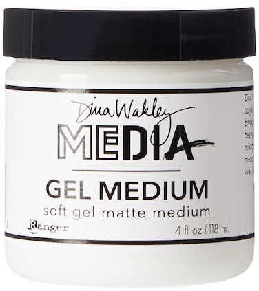 Ranger Dina Wakley Media Gel Medium 4oz Jar Matte Finish