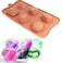 XHaibei 3D Gem Cool Ice Cube Chocolate Soap Plaster Crayon Mold Silicone Party Maker Dia 1inch 1oz per cell