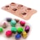 XHaibei 3D Gem Cool Ice Cube Chocolate Soap Plaster Crayon Mold Silicone Party Maker Dia 1inch 1oz per cell