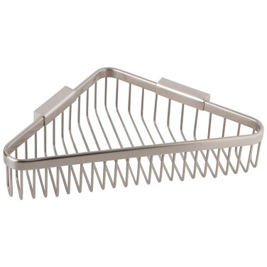 Ginger 9 Corner Basket  Deep Hotelier Satin Nickel