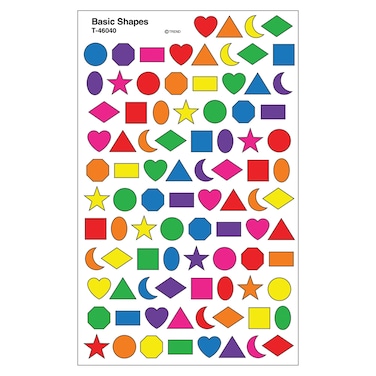 Trend Basic Shapes superShapes Stickers Classroom Incentives 800 Count