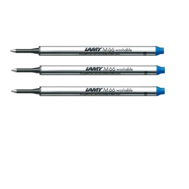 Lamy M66 Rollerball Refill Blue Pack of 3