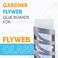 Flyweb Fly Light Glue Boards 1 Pack of 10 Replacement Glue boards for Gardner Flyweb Classic Fly Light and Flyweb Plus  Trap Fruit Flies Mosquitoes bugs and other Flying Insects