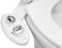 LUXE Bidet NEO 120  SelfCleaning Nozzle Fresh Water NonElectric Bidet Attachment for Toilet Seat Adjustable Water Pressure Rear Wash White
