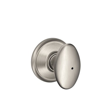 Schlage F40 SIE 619 Sienna Door Knob Bed  Bath Privacy Lock Satin Nickel