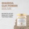 Ravan Moroccan Rhassoul Raw Clay Powder  Rich in Minerals  a Natural Detox for Face  Hair  Body  88 Oz