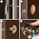 Master Lock TUO0105T Tulip Door Knob with Lock Antique Brass Pack of 2