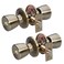 Master Lock TUO0105T Tulip Door Knob with Lock Antique Brass Pack of 2