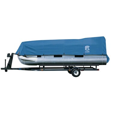 Classic Accessories Stellex Trailerable Pontoon Boat Cover Fits Pontoon Boats 21  24 L x 102 W Model B