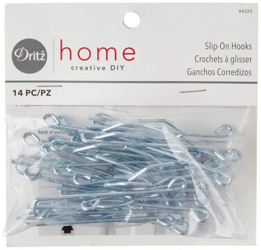 Dritz Home 44325 SlipOn Drapery Hooks 14Piece