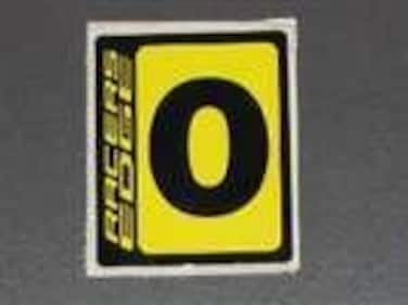Racers Edge 90700 Race Number Set BlackYellow