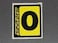 Racers Edge 90700 Race Number Set BlackYellow