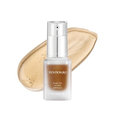 res novae Plan Tox Lifting Ampoule 05 floz 15ml AntiAging Facial Serum Spilanthol Lift Sagging Face Contour Hyaluronic Acid Collagen Nourish the Skin Give Elasticity