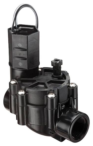 Rain Bird CP075 InLine Automatic Sprinkler Valve 34 Threaded x Female Black