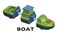Magnetic Mix or Match Vehicles 1 Toy Play Set 12 Pieces