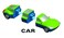Magnetic Mix or Match Vehicles 1 Toy Play Set 12 Pieces