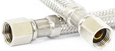 LASCO 100954 Ice Maker Water Supply Line Braided Stainless Steel X 14Inch Female Compression 1Pack Iron