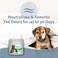 SMELLS BEGONE Pet Odor Absorber Gel  Air Freshener  Absorbs Odor from Bathrooms Cars Pet Areas Boats  RVs  Made with Essential Oils  Calming Rain Scent  15 Ounce