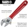 Klein Tools D5076 Adjustable Wrench Extra Capacity Jaw Forged Drive Wrench with High Polish Chrome Finish 612Inch