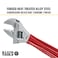 Klein Tools D5076 Adjustable Wrench Extra Capacity Jaw Forged Drive Wrench with High Polish Chrome Finish 612Inch