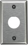 Leviton D67101S1 1 Port SingleGang DuraPort Industrial StainlessSteel Wallplate