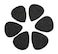 Felt Ukulele Picks 6 Piece BoloPick Original Recipe Felt Picks for Ukulele Guitar Bass Autoharp Banjo