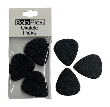 Felt Ukulele Picks 6 Piece BoloPick Original Recipe Felt Picks for Ukulele Guitar Bass Autoharp Banjo