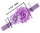 QandSweet Baby Girl Headbands with Polygonal Flower Inlay Rhinestone for Photography 10 Pack