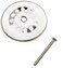 Plumb Pak PP82664 Bathtub Dome Grid Strainer with Screw 3 Polished Chrome