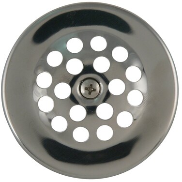 Plumb Pak PP82664 Bathtub Dome Grid Strainer with Screw 3 Polished Chrome