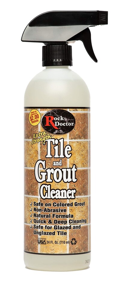 Rock Doctor Natural Tile and Grout Cleaner Remove Stains Dirt Oil and Soap Scum Heavy Duty NonAbrasive Tile Cleaner Natural Formula 1 Pack