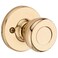 Kwikset Tylo Dummy Door Knob Single Sided Handle for Closets French Double Doors and Pantry Polished Brass NonTurning Interior PushPull Door Knob 1 Count Pack of 1