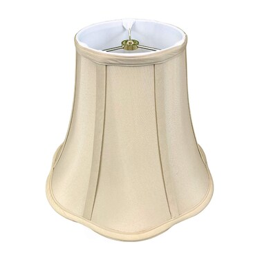 Royal Designs Flare Bottom Outside Corner Scallop Bell Lamp Shade Beige 5 x 10 x 825