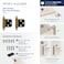 Amerock  Cabinet Hinge  Variable Overlay Hinge  Antique Brass  2 Pack  SelfClosing Hinge  Face Mount Hinge  Cabinet Door Hinge