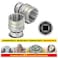 Powerbuilt 941323 8 Piece SAE Zeon Socket Set  with use for Standard Rusted Rounded Bolts and Nuts Size from 14 to 34