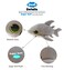 Puzzled Plush Shark Stuffed Animal  Soft Huggable Big Eyes Grey Shark Adorable Playtime Shark Plush Toy Cute Sea Life Cuddle Gifts Soft Plush Doll Animal Toy for Kids  Adults  6 Inch