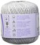 Aunt Lydia Classic Crochet Thread 10 Silver 1050 Foot