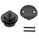 Westbrass Twist  Close Tub Trim Set with TwoHole Overflow Faceplate Matte Black D94262