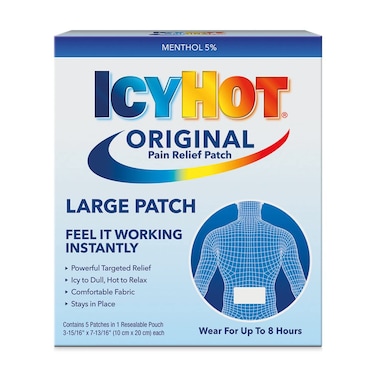Icy Hot Back Patch Size 5ct Icy Hot Large Medicated Back Patch