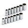 Alltrade 640087 14 Dr SAEMm 6Pt Socket Set 14 Piece