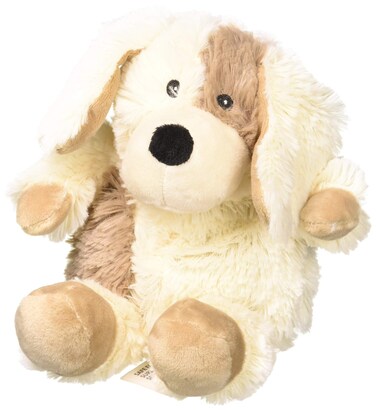 Warmies Junior Puppy Microwavable Hot or Cold for Cool Relaxation and Warm Relief Lavender Scented Cozy Plush Animal