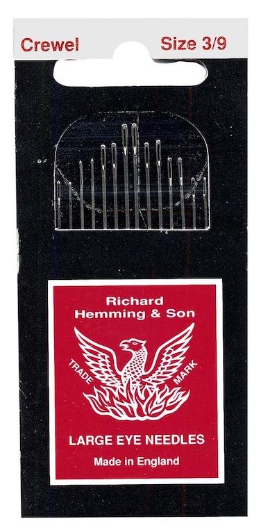 Colonial Needle HW23539 Richard Hemming EmbroideryCrewel Needle Size 39