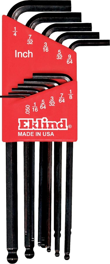 EKLIND 13211 BallHexL Key allen wrench  11pc set SAE Inch Sizes 05014 Long series