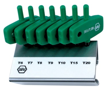 Wiha 36590 Torx Hex Key Set Wing Handle 7 Piece