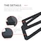 Audioengine DS1M Metal Speaker Stands Pair  Tilted for Desktop PC Speakers Studio and Bookshelf Speakers