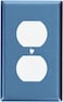 Leviton 84003 1Gang Duplex Device Receptacle Wallplate Standard Size Device Mount Stainless Steel