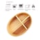 Miraclekoo Wooden Lunch Box for KidsAdultJapanese Bento Box with divider Wood Bento Lunch Box for Picnicking Office Hiking Camping