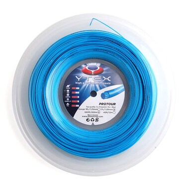 YTEX Protour Blue Tennis Racquet String Reel 17L Gauge 120mm