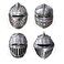 Beistle Medieval Knight Masks 4 Count